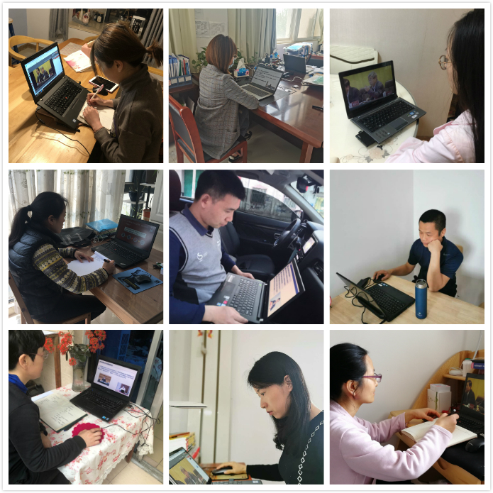 我校辅导员认真进行网络培训学习