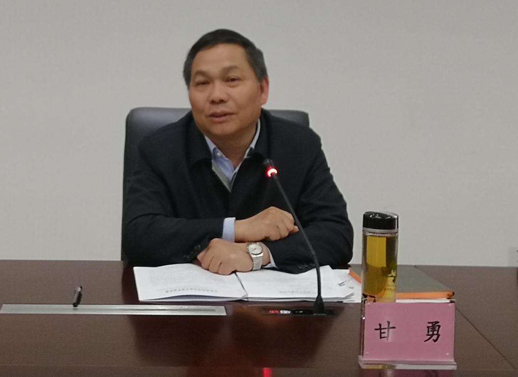 副校长甘勇教授讲话