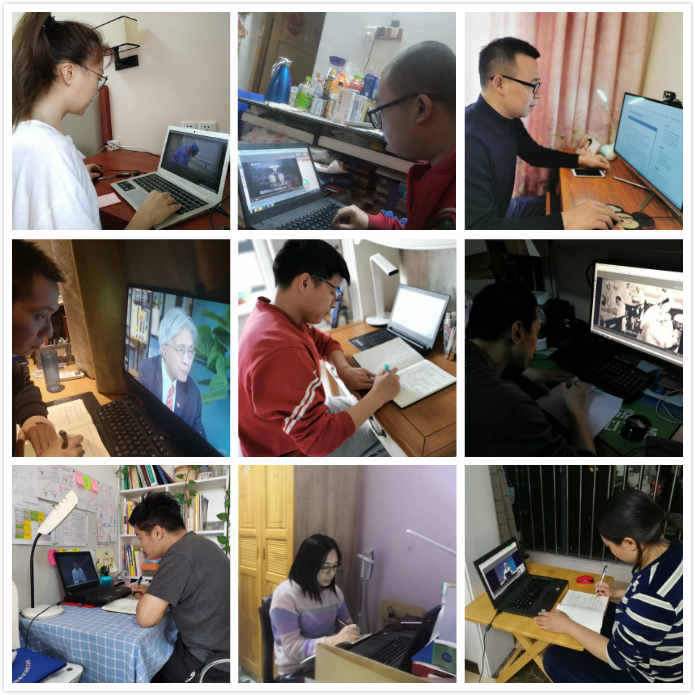 我校辅导员认真进行网络培训学习